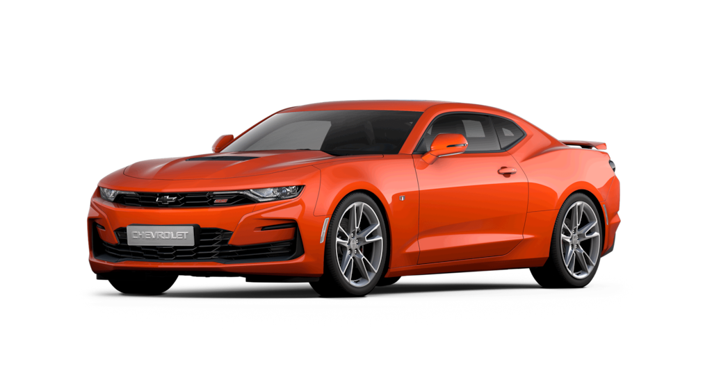 Comprar Camaro laranja sunset na Chevrolet
